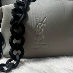 Yves Saint Laurent Black and Cream bag
